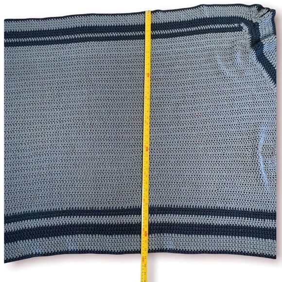 VINTAGE Handmade Knit Throw - Picture 7 of 7
